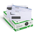 500 Self Seal QuickBooks Double Window Security Check Envelopes - for Business Laser Checks, Ultra Security Tinted, Self Adhesive Peel & Seal White, Size 3 5/8 x 8 11/16-24lb NOT for INVOICES (26865)