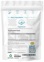 Micro Ingredients Extra Strength Omega 3 Fish Oil Supplements 1,200mg Per Serving, 240 Softgels | Lemon Flavored | Burpless | Essential Fatty Acids | EPA 220mg + DHA 150mg | Deep Sea Fish