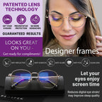 Buy now Prospek Blue Light Blocking Glasses for Women Oversized I Lightweight Titanium Frame for Computer with Anti-glare to Reduce Eyestrain I AURA at indiglob india