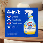 Clorox Disinfecting All Purpose Cleaner, Bleach Free, Crisp Lemon, 32 Fluid Ounces (Pack May Vary)