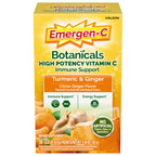 Emergen-C Vitamin C Immune Support Powder, Citrus Ginger, 18 ct | With Turmeric and Ginger, B Vitamins for Energy, Zinc and Manganese, Gluten Free, Caffeine Free