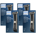 Philips Norelco Body Groomer 7000 Series, Waterproof Men's Full Body Groomer with Travel Case, Triple Protect Shave System & Body Hair Trimmer with Contour-Following 2D Flexing Head, BG7490/50