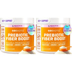 GoBiotix Fiber Supplement Powder with Prebiotics for Digestive Health and GLP-1 Support, Soluble Fiber for Gut Health & Debloat, Keto, Vegan, Gluten & Sugar Free, 20 Servings (Travel)