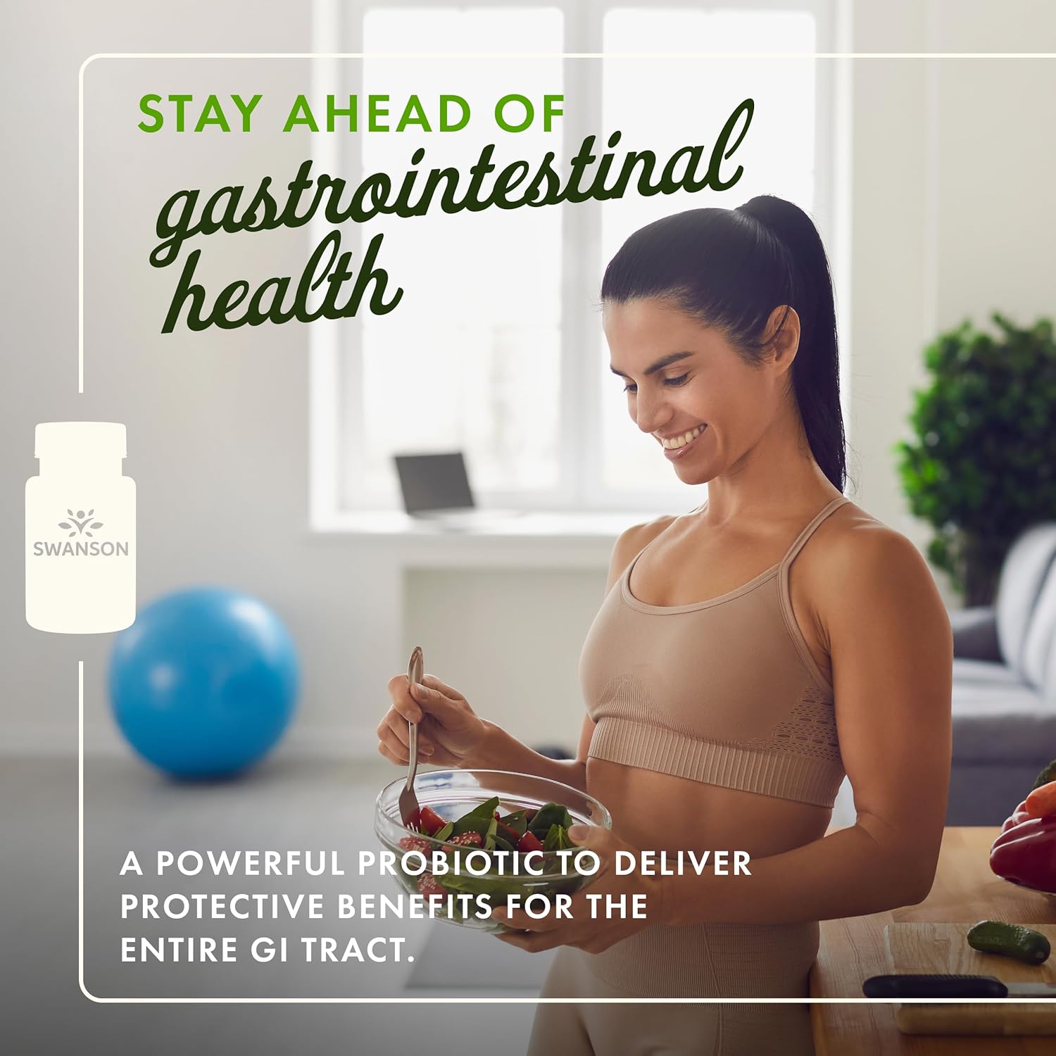Buy now Swanson L. Reuteri Probiotic Plus w/L. Rhamnosus L. Acidophilus & FOS Prebiotic Digestive Support - Promotes Gut Health w/ 7 Billion CFU per Capsule - (30 Veggie Capsules) at indiglob india