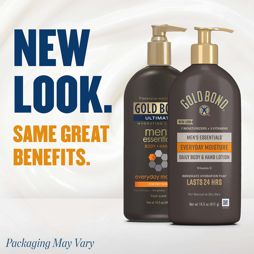 Buy now Gold Bond Men's Essentials Everyday Moisture Daily Body & Hand Lotion, 14.5 oz., With Vitamin C at indiglob india