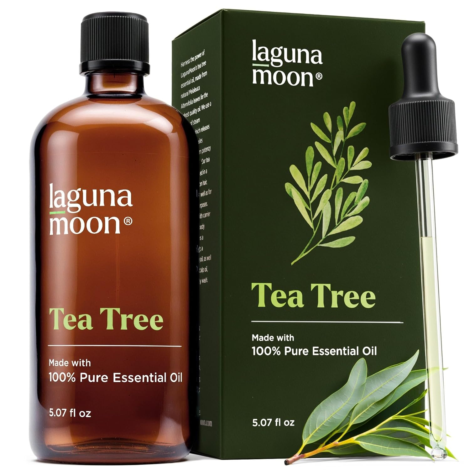 Buy now Lagunamoon Essential Oils Set - Top 6 Blends for Diffusers, Home Care, Candle Making Scents, Fragrance, Aromatherapy, Humidifiers, Gifts - Peppermint, Tea Tree, Lavender, Eucalyptus, Orange (10mL) 5.07 Fl Oz (Pack of 1) 4. Tea Tree at indiglob india