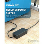 Buy now Power Recliner Power Supply, AC/DC Switching Power Supply Transformer 2-pin 29V/24V 2A Adapter with AC Power Cord for Electric Power Recliner Lift Chair at indiglob india