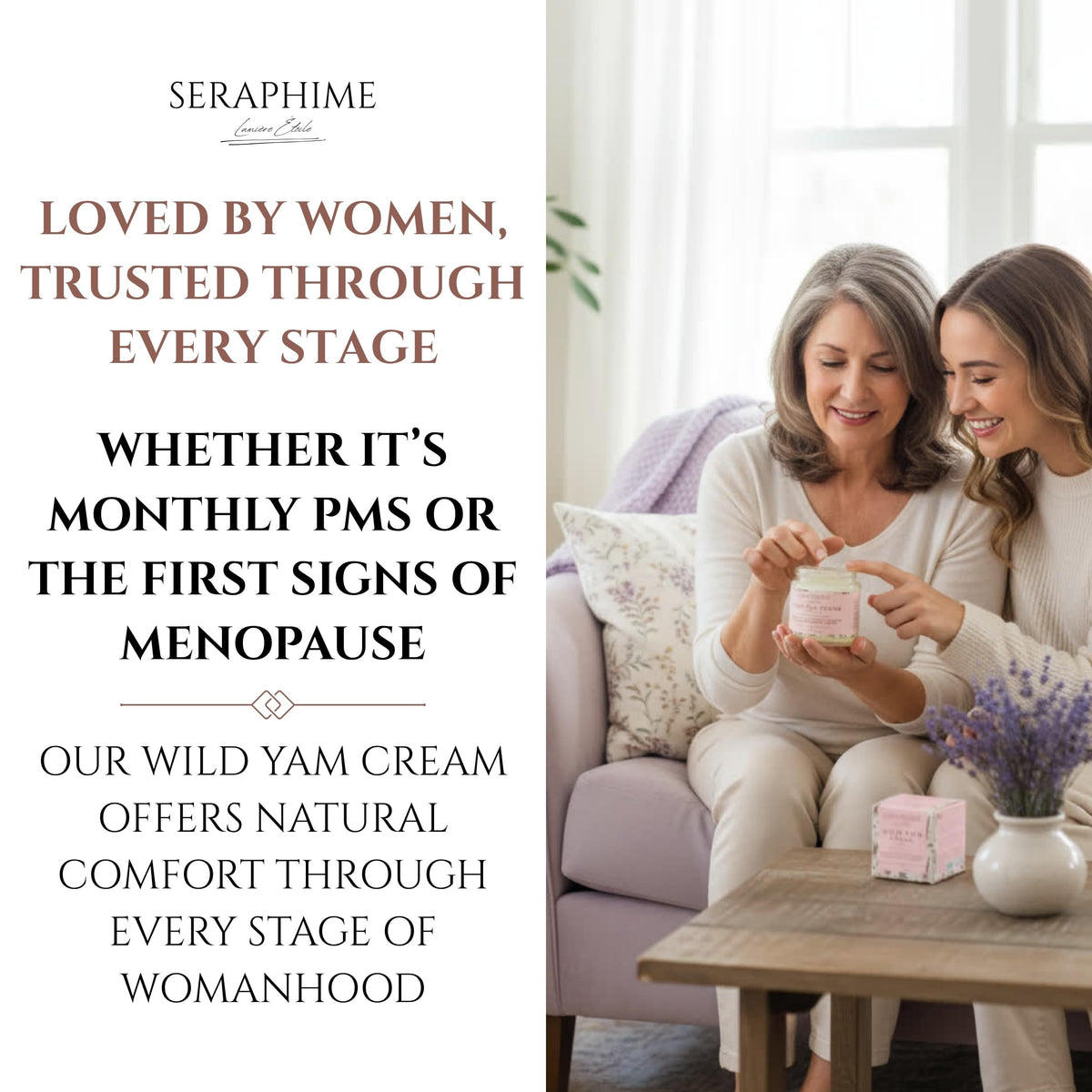 Wild Yam Cream Hormone Balance for Women , Lavender 4oz