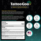 Tattoo Goo Tattoo Aftercare Kit, 3 Piece Set, Includes Antimicrobial Soap, Tattoo Balm & Healing Lotion, Main Vibrant Color & Glow, Complete Kit for Fresh Ink, Ongoing Ink Maintenance & Piercing Care