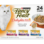 Purina Fancy Feast Delights with Cheddar Wet Cat Food, 3 oz cans, 24-Pack