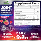Joint Support Supplement - Extra Strength Glucosamine Gummy Supports Joints Health & Flexibility for Back, Knees, Hands - Natural Vitamin E Immune Support - Best Gummies for Women & Men - 60 Gummies