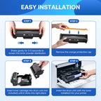 WEAREC Compatible Toner Cartridge Replacement for Brother TN760 TN-760 TN730 with HL-L2350DW HL-L2370DW MFC-L2750DW DCP-L2550DW Printer (Black 4 Pack)