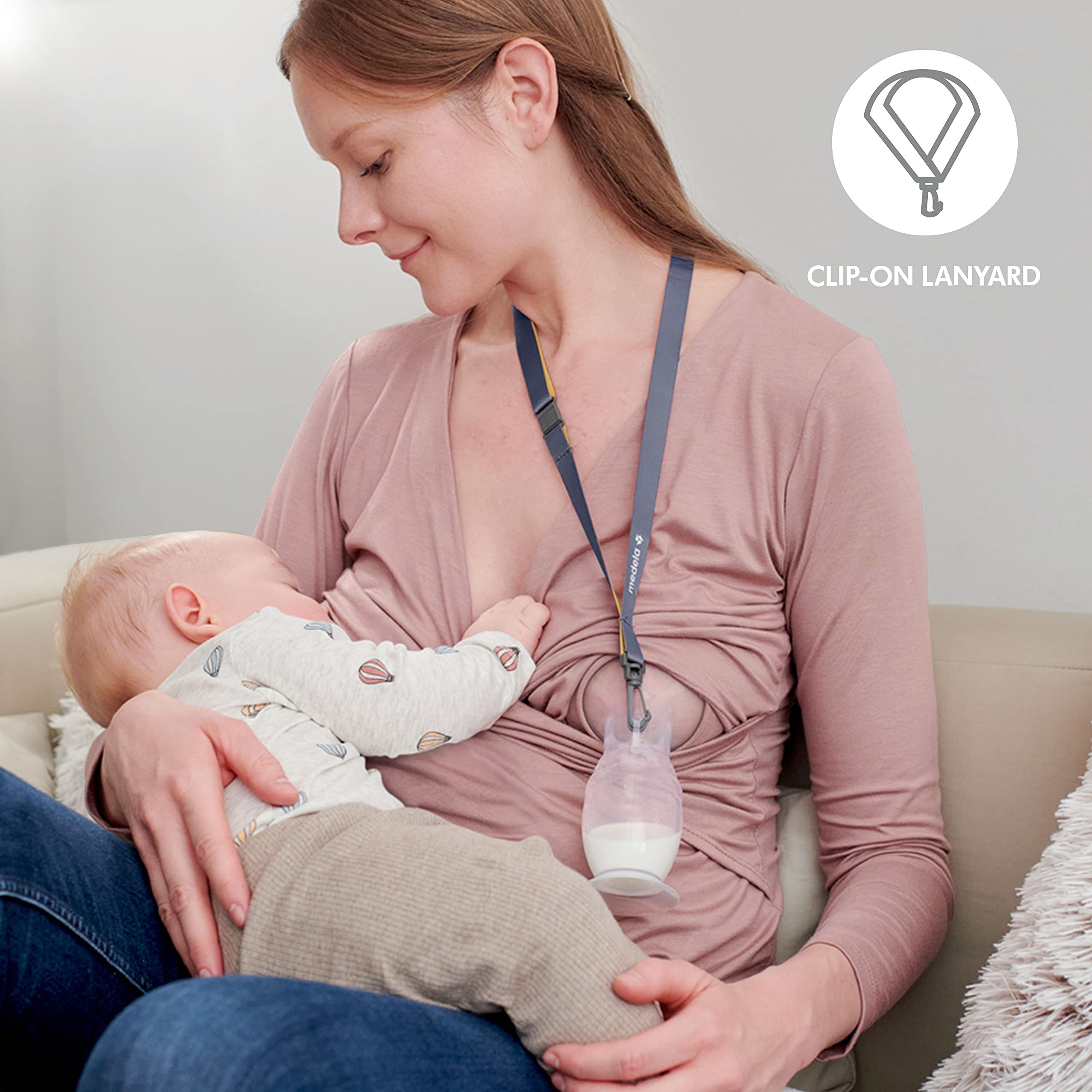 Buy now Medela Silicone Breast Milk Collector, Milk Saver with Spill-Resistant Stopper, Suction Base and Lanyard, 3.4 oz/100 mL at indiglob india