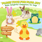 XIUGOAL Dog Toys to Keep Them Busy, 3 Pack No Stuffing Interactive Dog Toys with Crinkle, Squeaky Puppy Chew Toys for Small, Medium Breeds