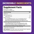 Dr. Berg Chewable Vitamin C Complex - Made with Organic, Non-GMO Berries - 60 Delicious Wafers