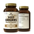 HEART & SOIL Pure American Beef Liver, 180 Capsules | 100% grass fed & finished from pasture-raised cattle. Beef liver capsules, Nature's Ultimate Superfood. Made in USA.