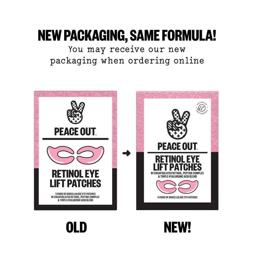 PEACE OUT Retinol Eye Lift Patches with Peptides (5 Pairs)