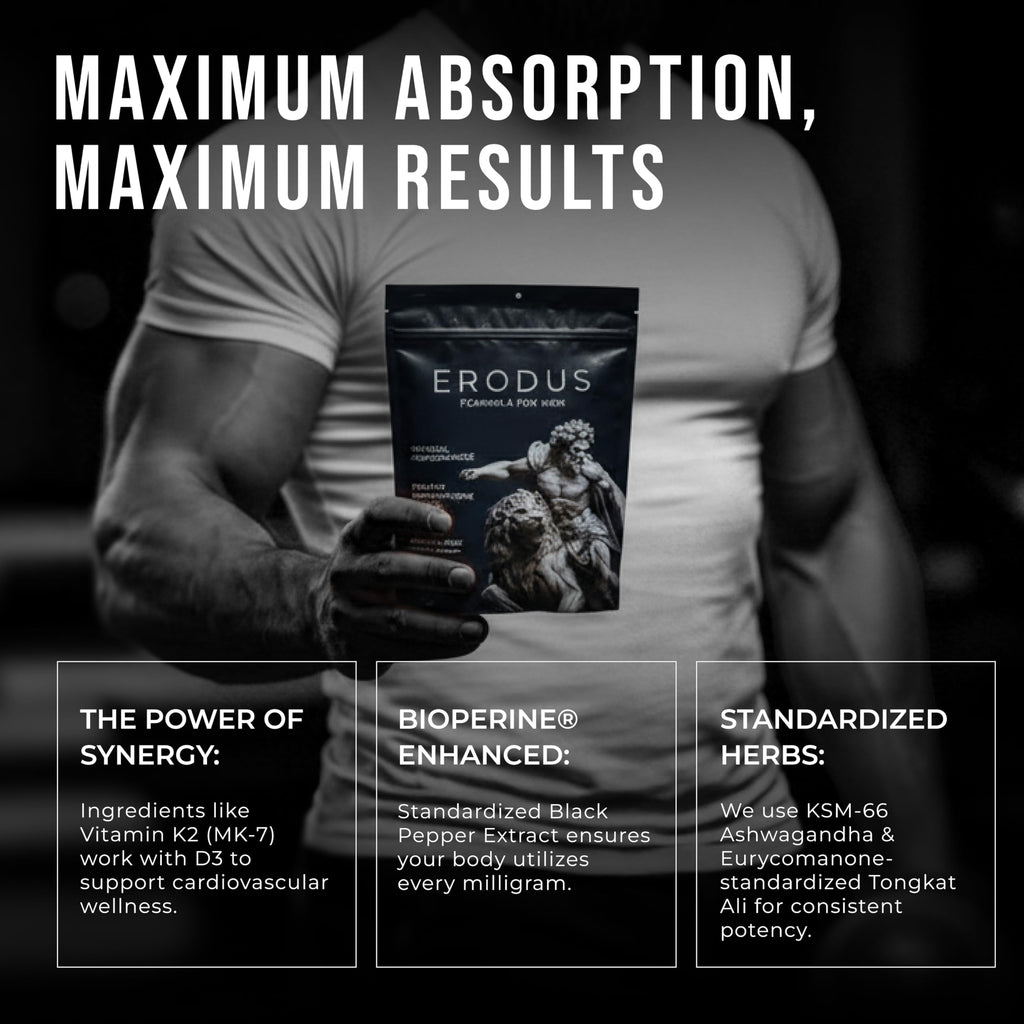 Testosterone Support Powder for Men, Energy & Stamina, 30 Servings