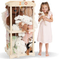Wooden Stuffed Animal Storage for Kids - Large Toy Organizer & Holder