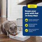 Buy now PetSafe Analog 2 Meal Programmable Pet Feeder, Automatic Dog and Cat Feeder - Dry or Semi-Moist Pet Food Dispenser, Slow Feed Portion Control (3 Cup/16 Ounce Total Capacity), Tamper-Resistant Design at indiglob india