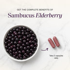 Elderberry Vitamin C and Zinc Capsules with D3 and Quercetin, 120 Count | 6-in-1 Immune Support Supplements For Adults, Sambucus Extract Zink Ginger USA Made in NSF GMP Certified Facility By Sandhu's
