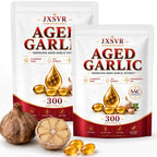 Pure Aged Garlic Extract Softgels, Odorless Garlic Supplement, 24-Month Naturally Aged with Standardized SAC, Heart Health, Immune & Antioxidant Support, 300 Count (2)