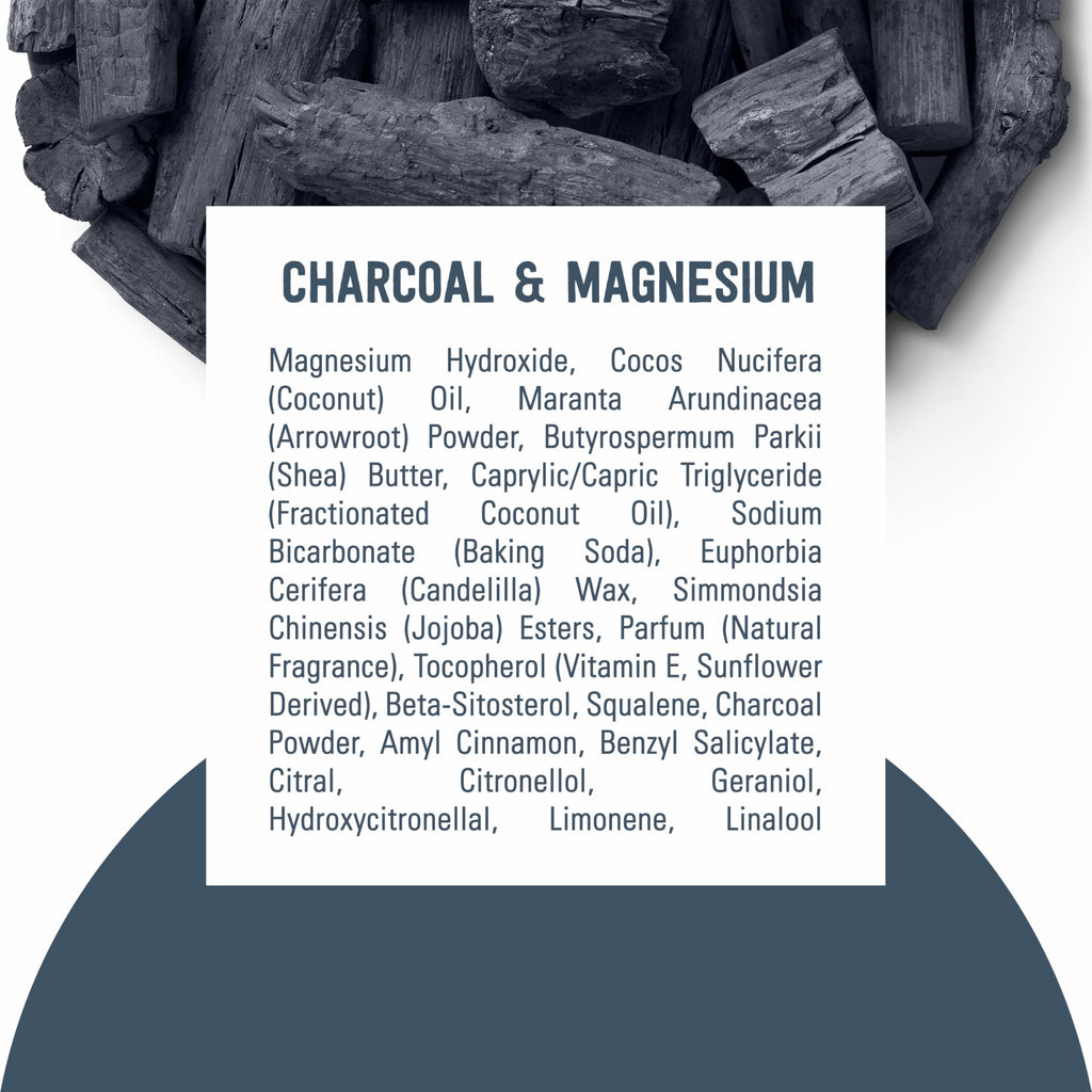 Schmidt's Aluminum-Free Vegan Deodorant Charcoal & Magnesium with 2.65 oz
