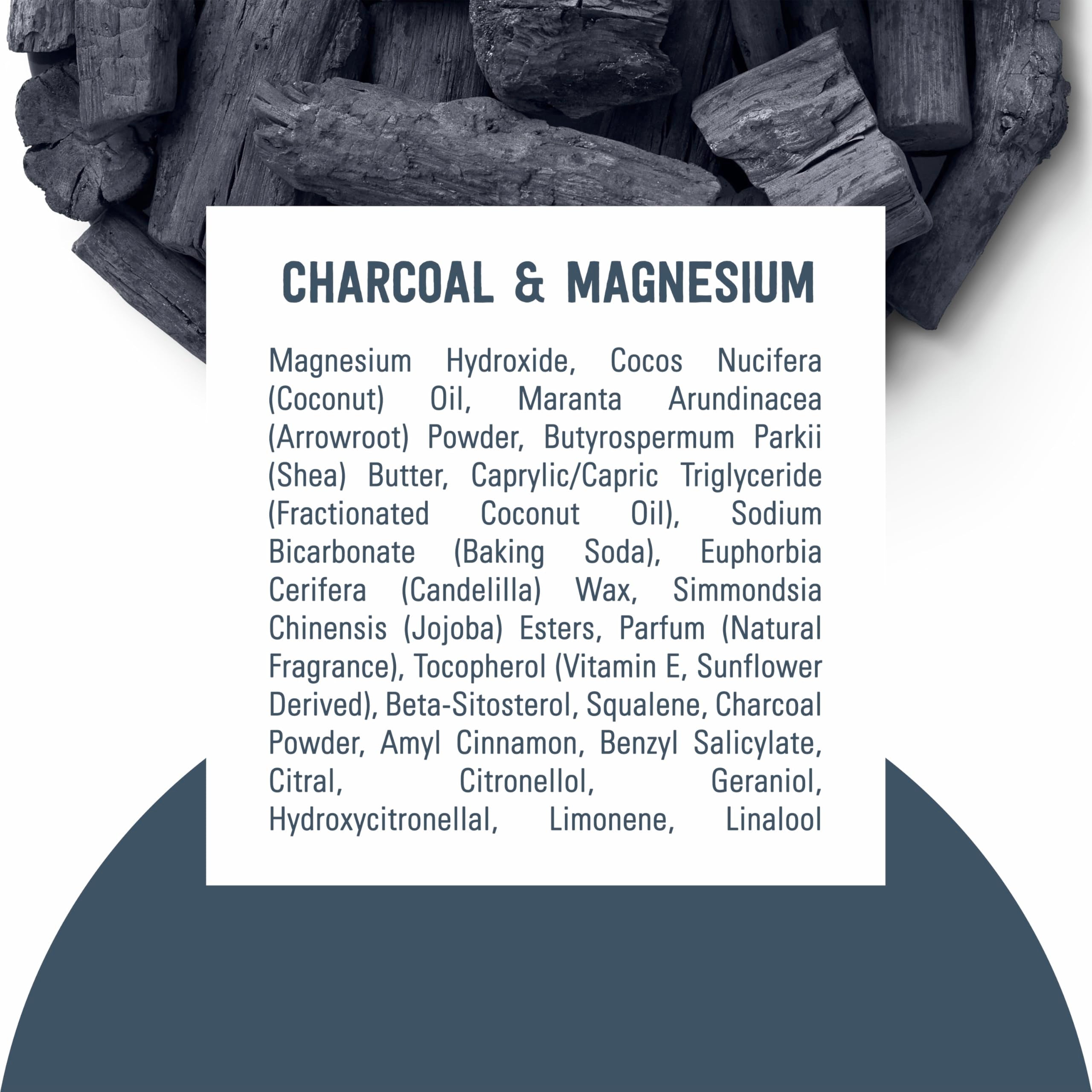 Schmidt's Aluminum-Free Vegan Deodorant Charcoal & Magnesium with 2.65 oz