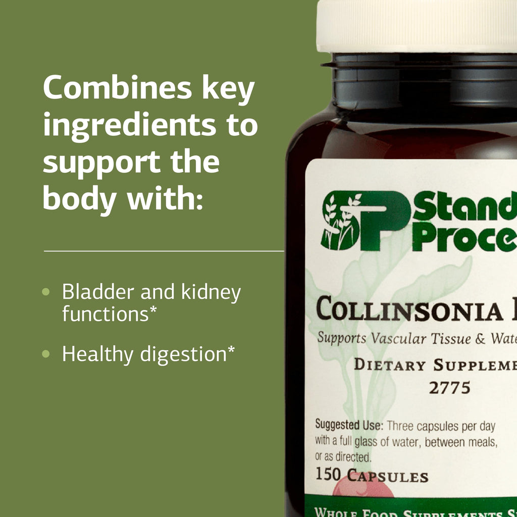 Standard Process Collinsonia Root, Bladder & Kidney Support, 150 Capsules