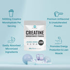 Micronized Creatine Monohydrate, 60 Servings, 5g Per Serving (300g/0.7lb) | Fast Absorbing & Unflavored | Supports Strength, Power & High-Intensity Training* | Vegan, Keto, Non-GMO