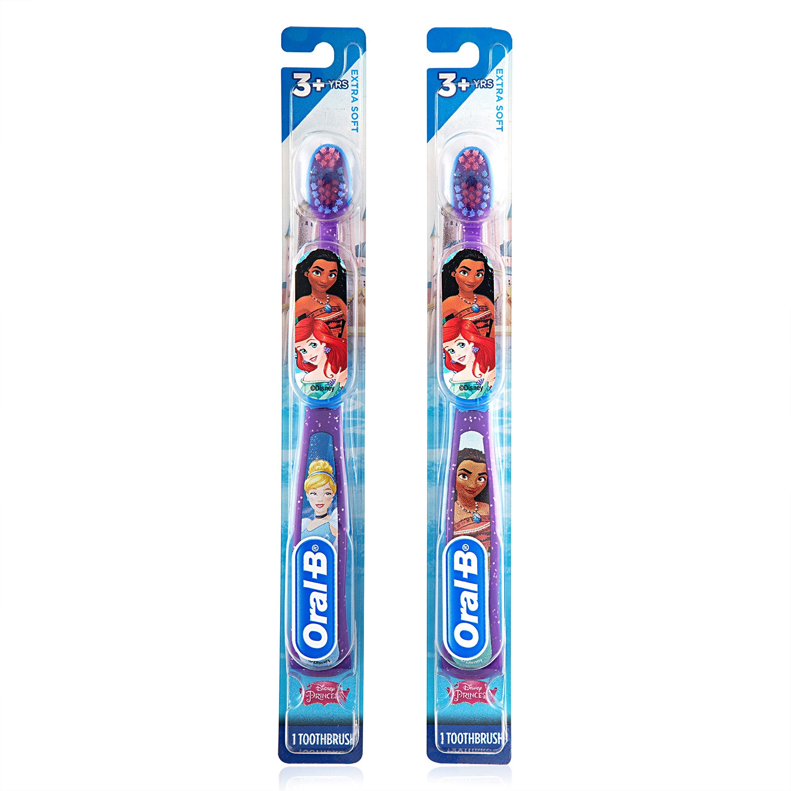 Buy now Oral-B New Princess Toothbrush for Little Girls, Children 3+, Extra Soft, Characters Vary - Pack of 6 (Characters Vary) at indiglob india
