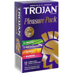 Buy now Trojan Pleasure Variety Pack Lubricated Condoms - 12 Count at indiglob india