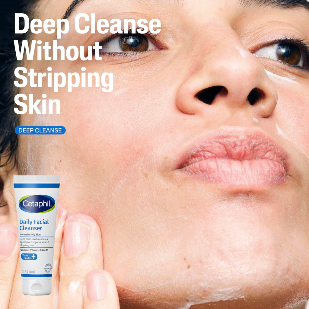 Buy now CETAPHIL Skincare Gift Set & Travel Companion for Sensitive Skin | Gentle Skin Cleanser, Daily Facial Cleanser, 2 x Moisturizing Lotion | TSA Approved | Dermatologist Recommended Brand at indiglob india