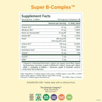PURE SYNERGY Super B-Complex Vitamin B Complex Supplement (60 Tablets)