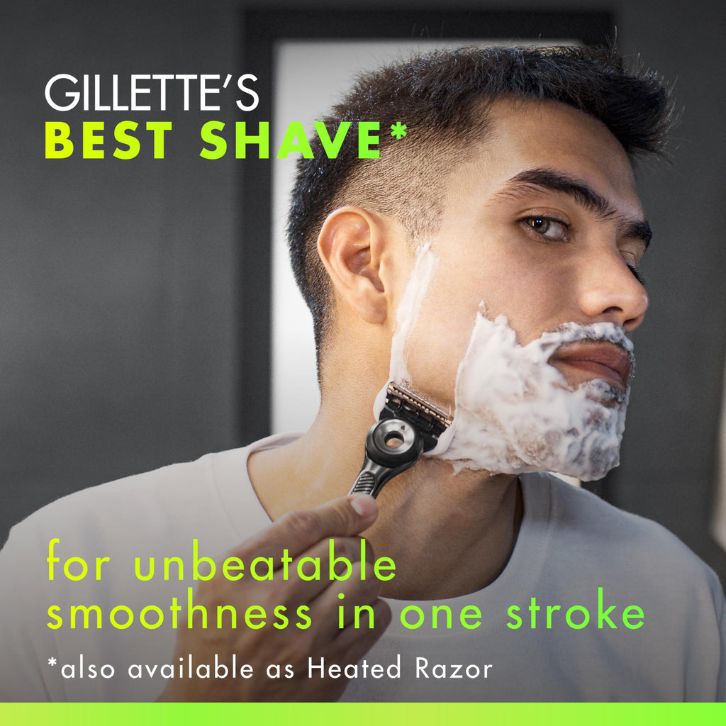 Gillette Labs Razor for Men, 1 Handle, 4 Blade Refills, Magnetic Stand