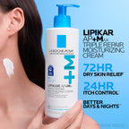 La Roche-Posay Lipikar AP+MAX Triple Repair Moisturizing Body Cream | Face & Body Lotion for Dry Skin with Shea Butter & Niacinamide | Gentle Moisturizer for Very Dry, Rough & Sensitive Skin