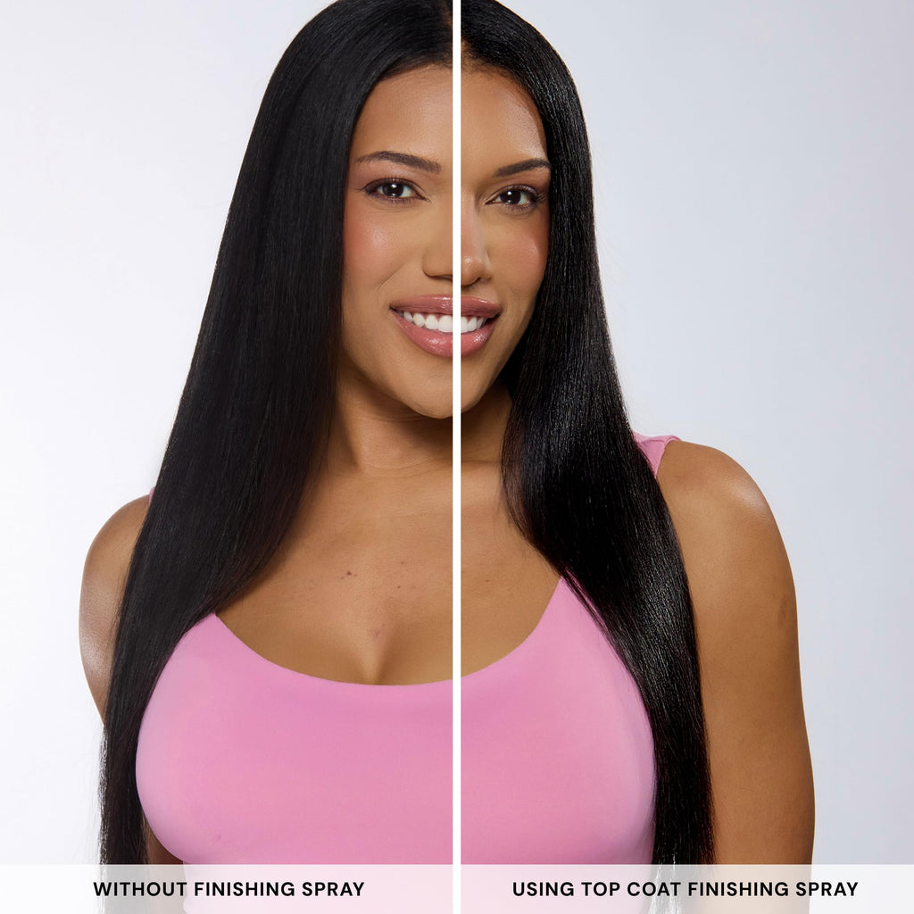 L'ANGE HAIR Top Coat Shine Spray | Hair Gloss Finishing Spray | High-Gloss Finish | Controls Frizz & Flyaways | Ultra-Fine Hydrating Mist | Lightweight, Won't Weigh Hair Down