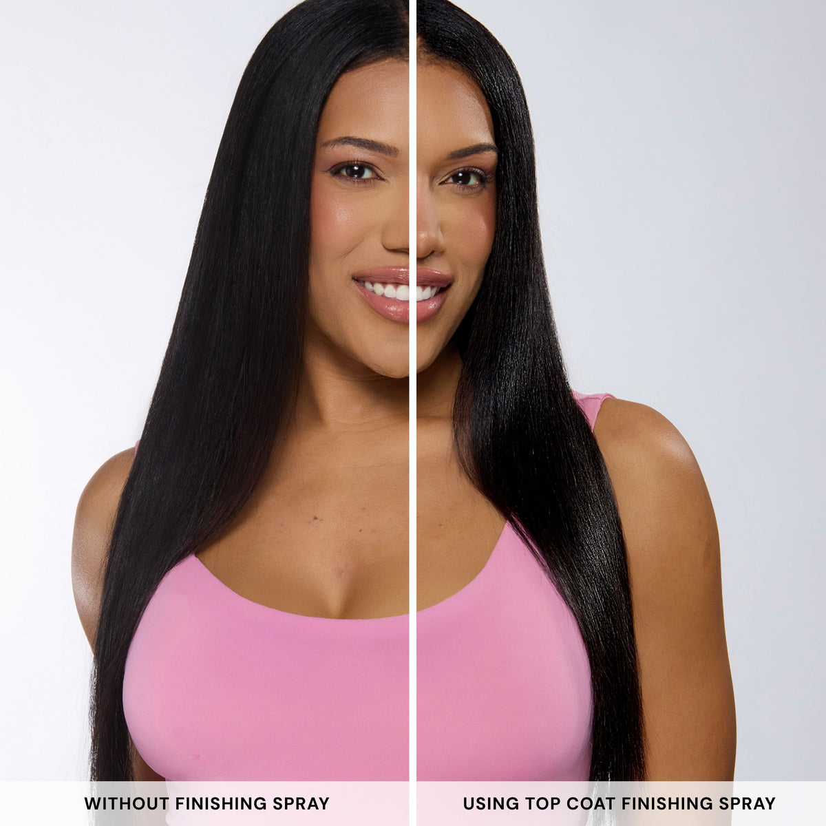 L'ANGE HAIR Top Coat Shine Spray | Hair Gloss Finishing Spray | High-Gloss Finish | Controls Frizz & Flyaways | Ultra-Fine Hydrating Mist | Lightweight, Won't Weigh Hair Down