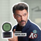AMERICAN CREW Men's Hair Forming Cream, Like Hair Gel with Medium Hold & Medium Shine, 3 oz