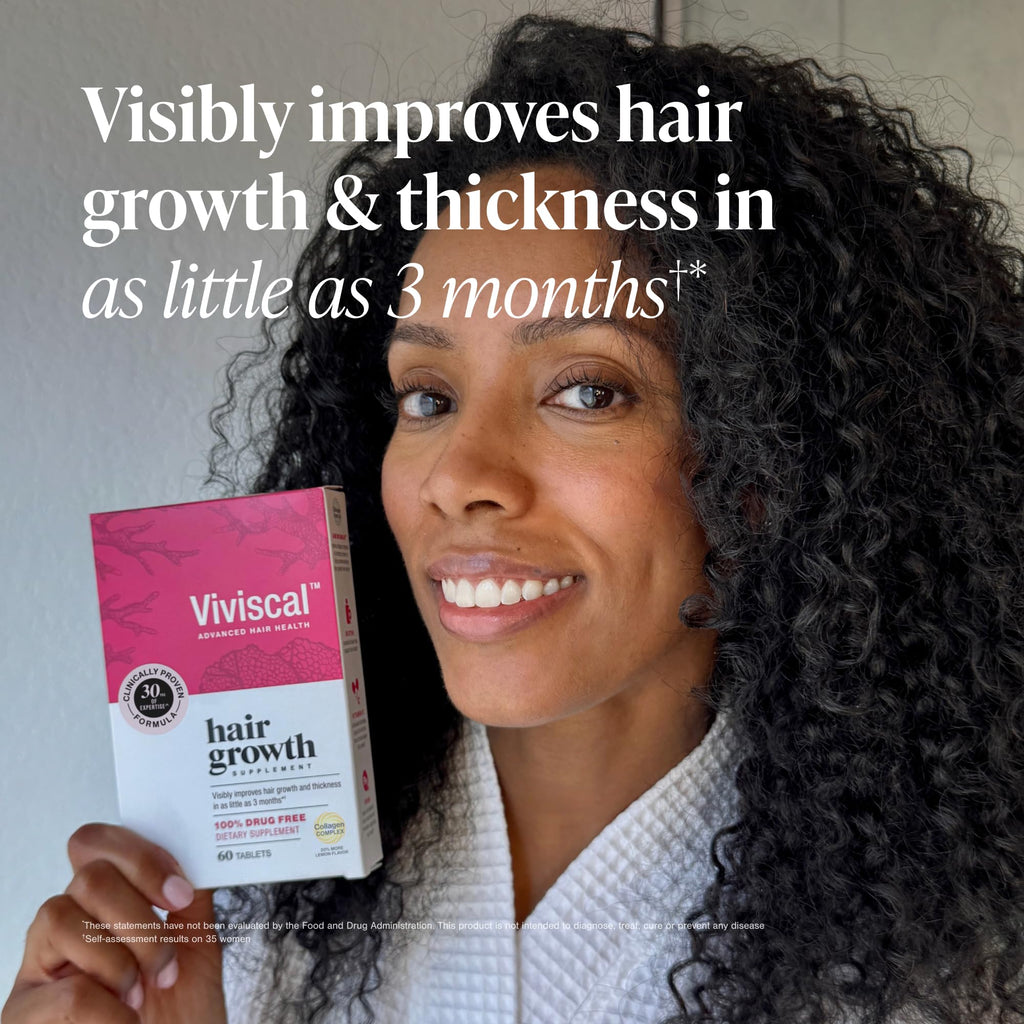 Buy now Viviscal Hair Growth Supplements for Women, Thicker Fuller Hair Support for Thinning Hair and Hair Loss, with Biotin and Marine Collagen, Drug-Free, 180 Tablets, 90-Day Supply at indiglob india