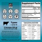 Viva Naturals Collagen Peptides Powder - Grass-Fed Hydrolyzed Bovine, Type I & III - 19 g Protein, Unflavored, Easy Dissolving - Joint, Skin, Hair & Nail Support - Paleo, Keto, Non-GMO - 1lb