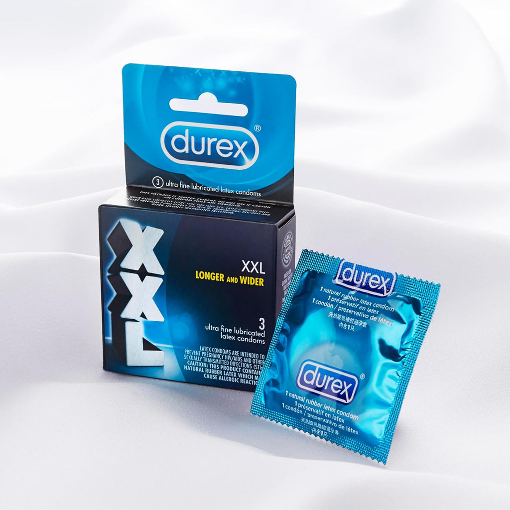 Buy now Durex XXL Extra Large Lubricated Condoms, 3 Count at indiglob india