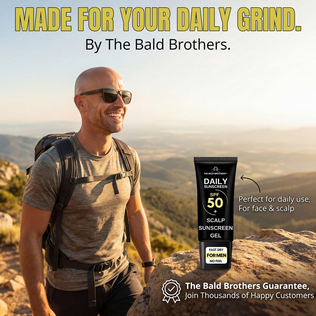 The Bald Brothers Bald Head Care | Daily SPF50 Invisible Sunscreen Gel