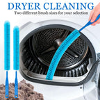Drain Brush，Dryer Vent Cleaner Kit，Refrigerator Coil Cleaning Brush，Includes Dryer Vent Brush, lint Brush for Dryer, Drain Cleaning Brush, and Appliance Brush Set for All Your Home Cleaning Needs