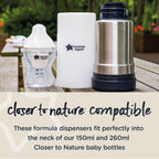 Tommee Tippee Milk Powder Dispensers, Pack of 6, Baby Formula Powder Containers, Ideal for Feeding while Travelling, Fits 8 Scoops per Pot