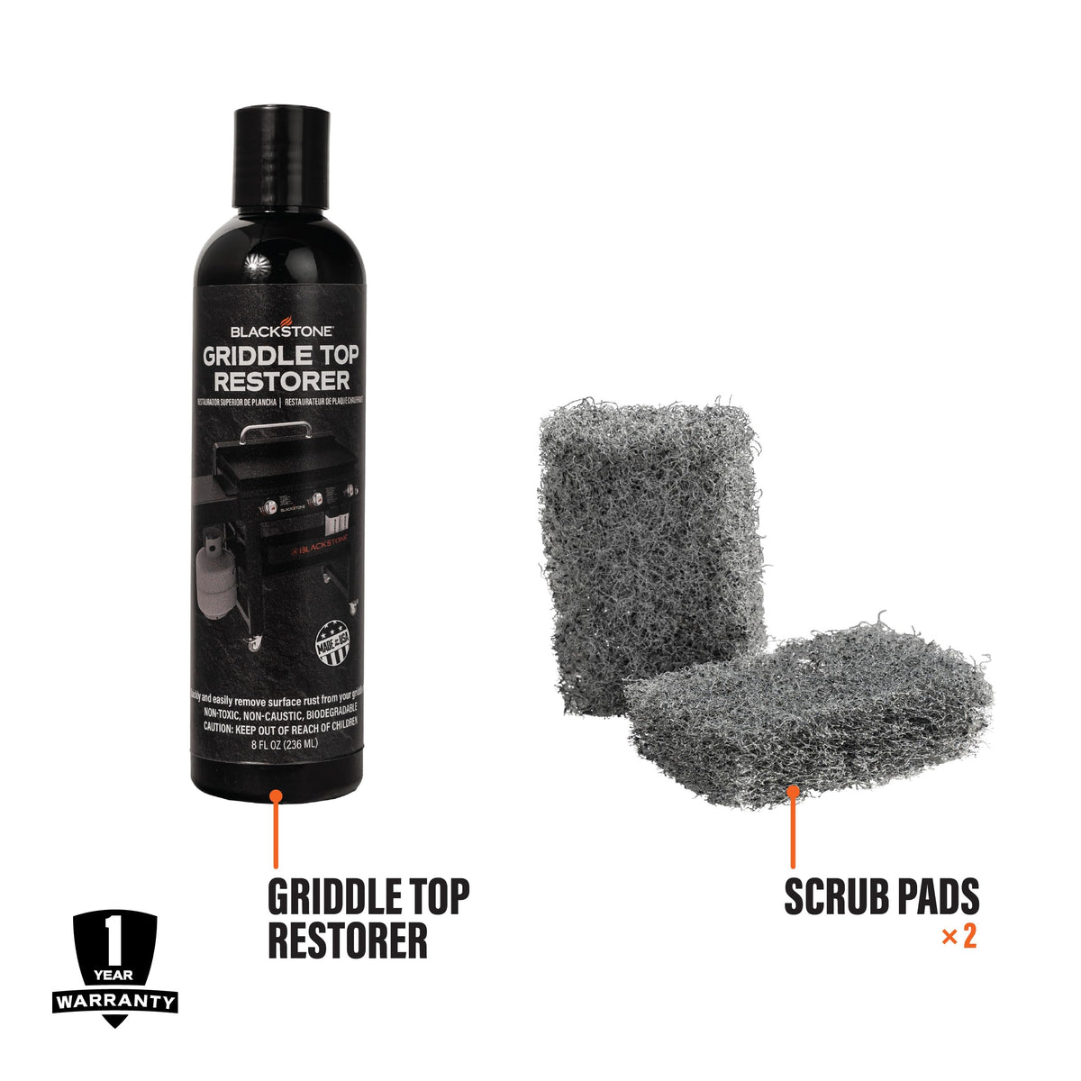BLACKSTONE® Griddle Top Restoration Kit for Rust & Residue Removal