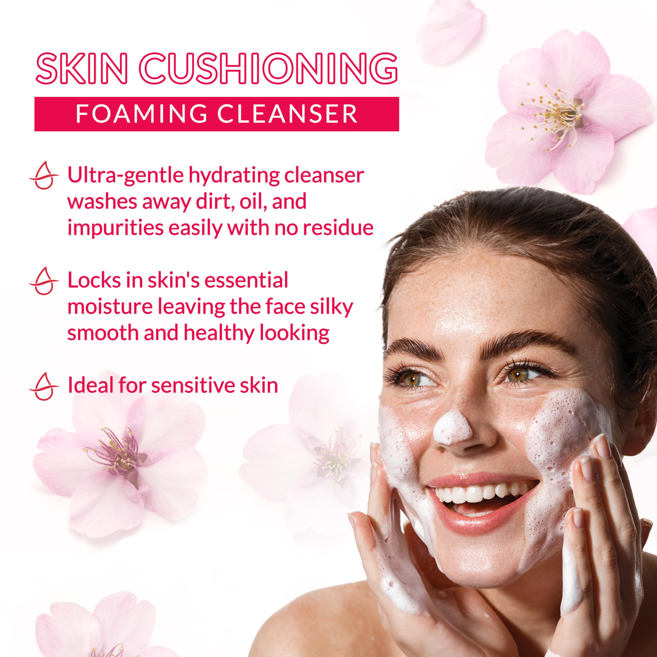 Buy now Hada Labo Tokyo Gentle Hydrating Foaming Facial Cleanser, Fragrance-Free Sensitive Skin Face Wash with Hyaluronic Acid and Conditioning Agents Soften Skin, Locks In Moisture, 5.0 Oz at indiglob india