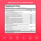 NutraChamps Kidney Cleanse Detox | 22-in-1 Kidney Support Supplement | Cranberry Pills Extract | Extra Strength & Flush Premium Formula | Urinary Tract Health for Women & Men | 60 Vegan Capsules