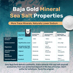 Buy now Baja Gold Mineral Sea Salt - Recommended by Gary Brecka - Fine Grind Salt for Cooking & Baking | Natural Baja Salt for Culinary Uses | Great for Finishing Dishes | 1 lb. Resealable Bag, 300+ Servings. at indiglob india