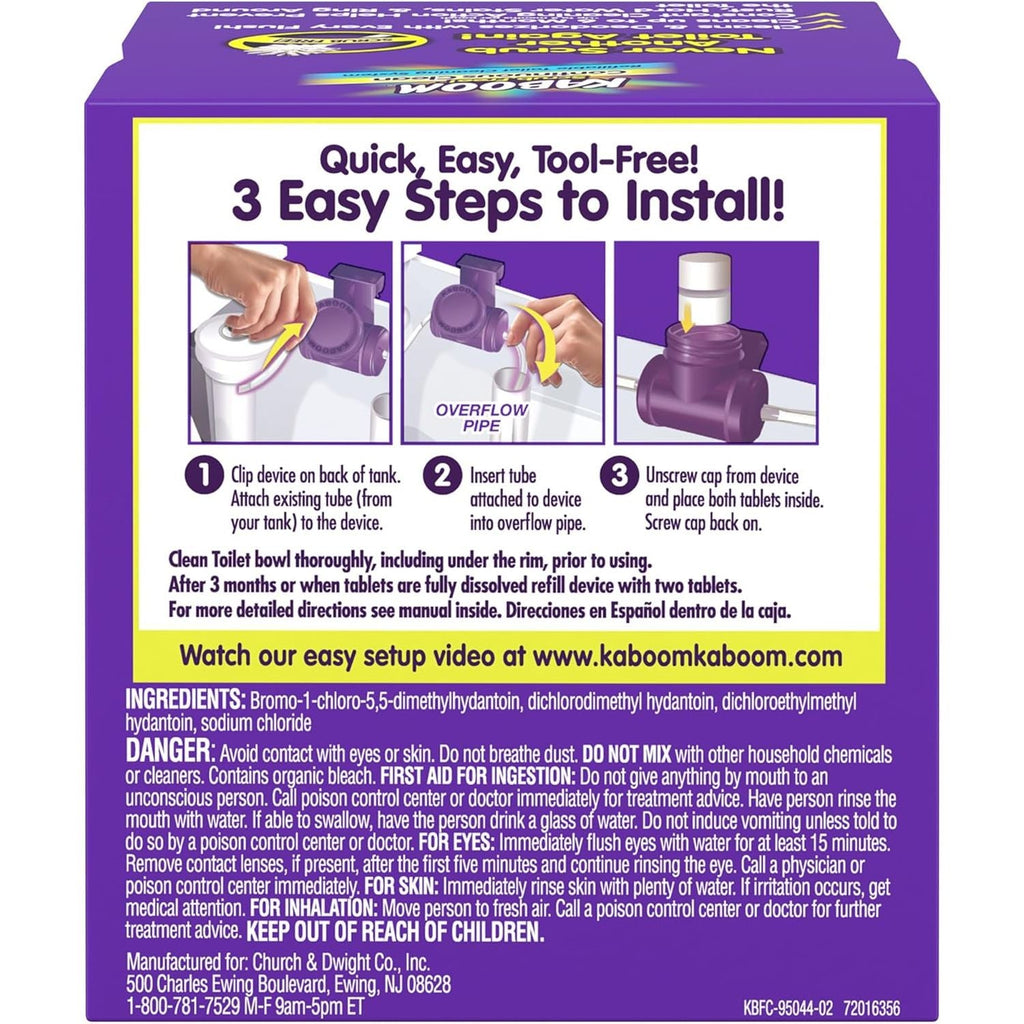 Buy now Kaboom Scrub Free! Toilet Bowl Cleaner System with 2 Refills at indiglob india